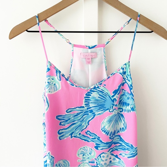 LILLY PULITZER pink dusk strappy silk slip dress - Picture 3 of 7
